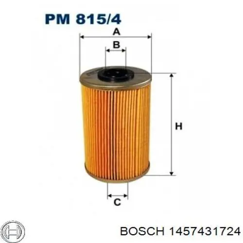 Filtro combustible Renault Master 3 FV, JV