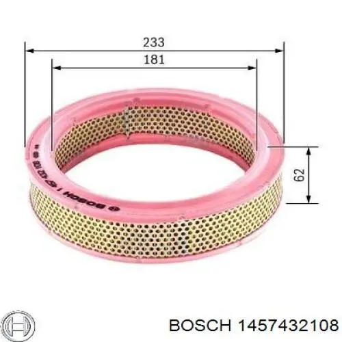 1457432108 Bosch filtro de aire