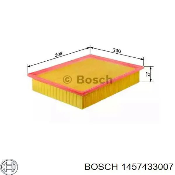 1457433007 Bosch filtro de aire