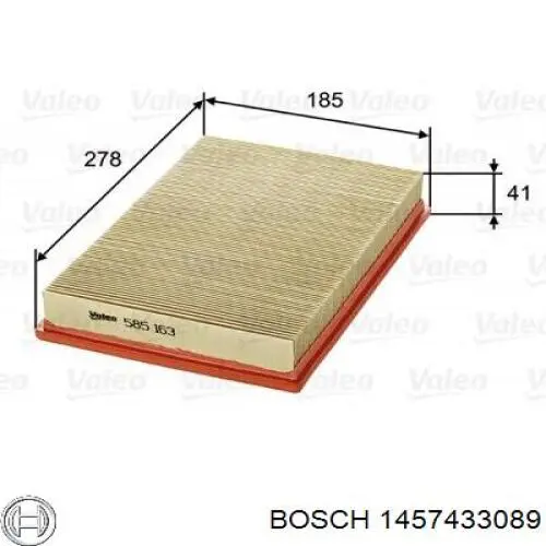 1457433089 Bosch filtro de aire