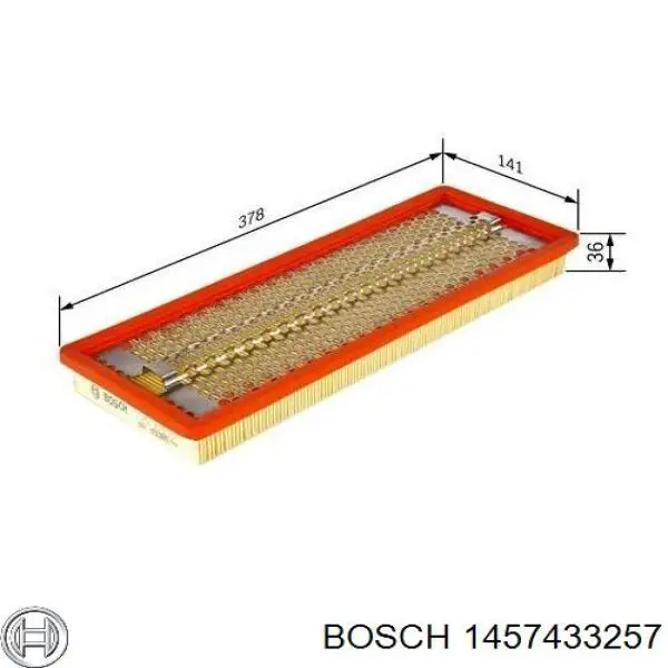 1457433257 Bosch filtro de aire