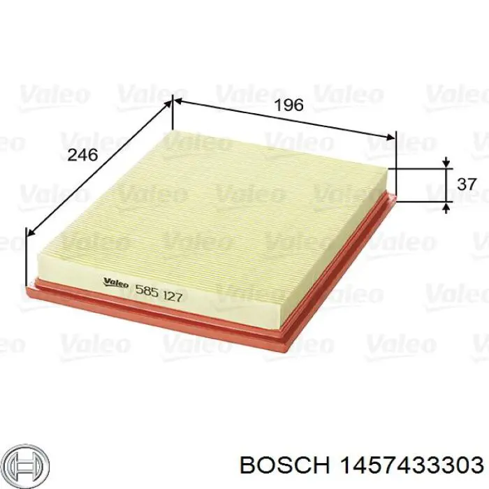 1457433303 Bosch filtro de aire