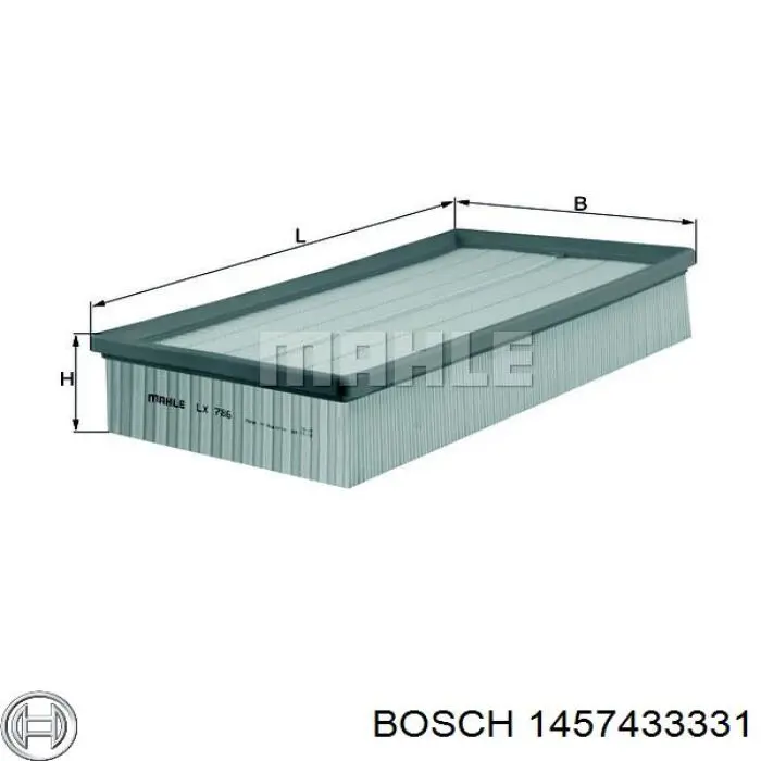 1457433331 Bosch Filtro de aire de motor