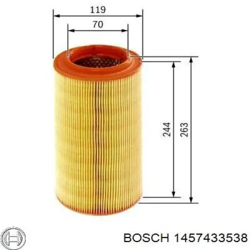 1457433538 Bosch filtro de aire
