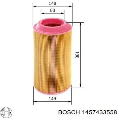 1457433558 Bosch filtro de aire