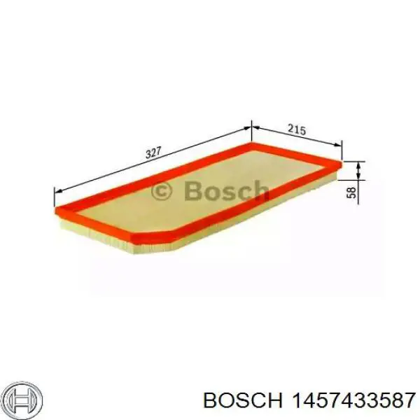 1457433587 Bosch filtro de aire