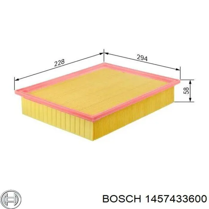 1457433600 Bosch filtro de aire