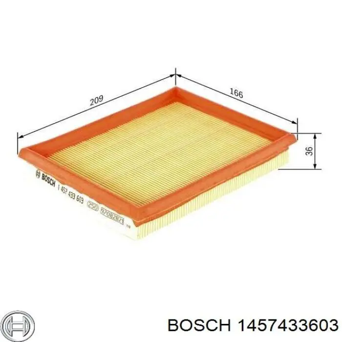 Filtro aire Bosch 1457433603