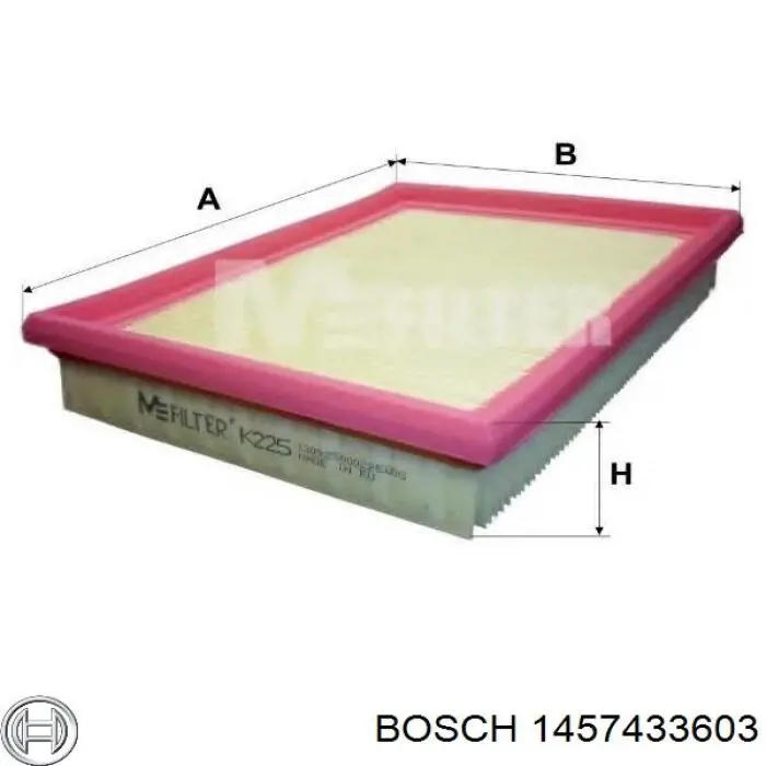 1457433603 Bosch Filtro de aire de motor