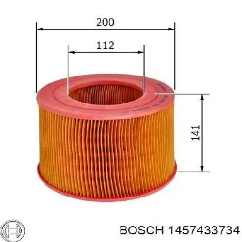 1457433734 Bosch filtro de aire