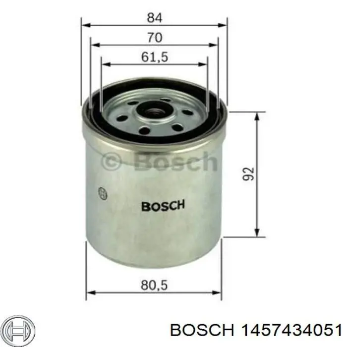 1457434051 Bosch filtro de combustible