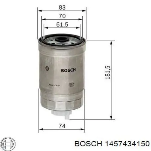 1457434150 Bosch filtro combustible