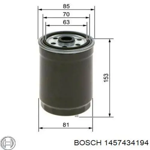 1457434194 Bosch filtro combustible