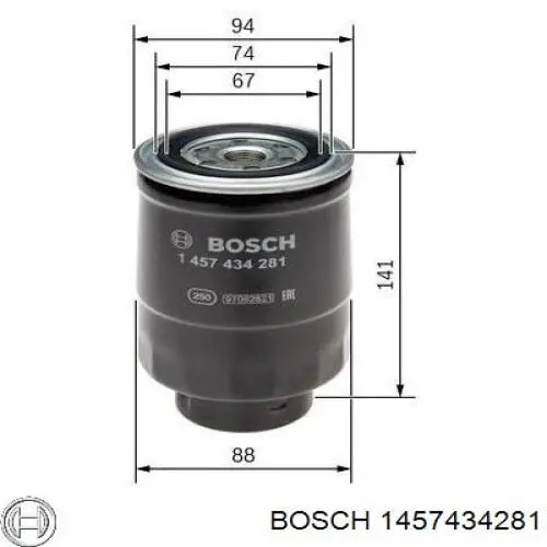 1457434281 Bosch filtro combustible