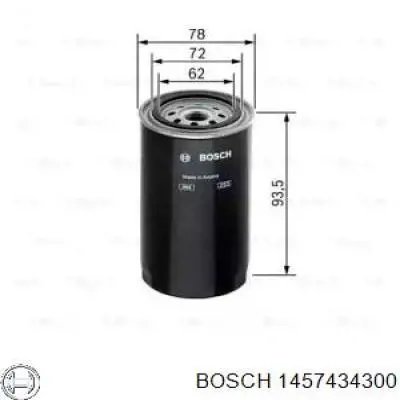 1457434300 Bosch filtro de combustible