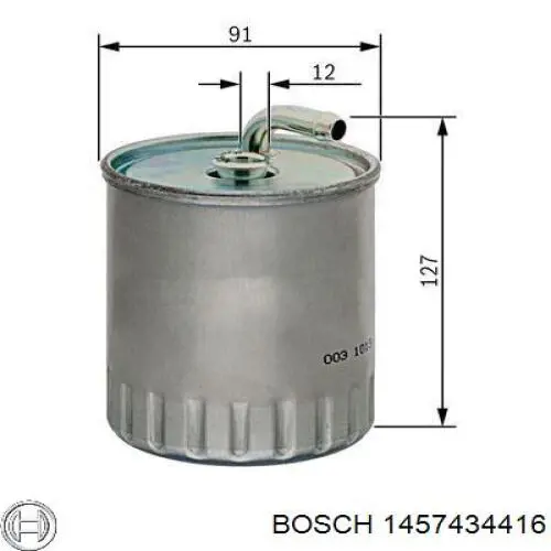 1457434416 Bosch filtro combustible