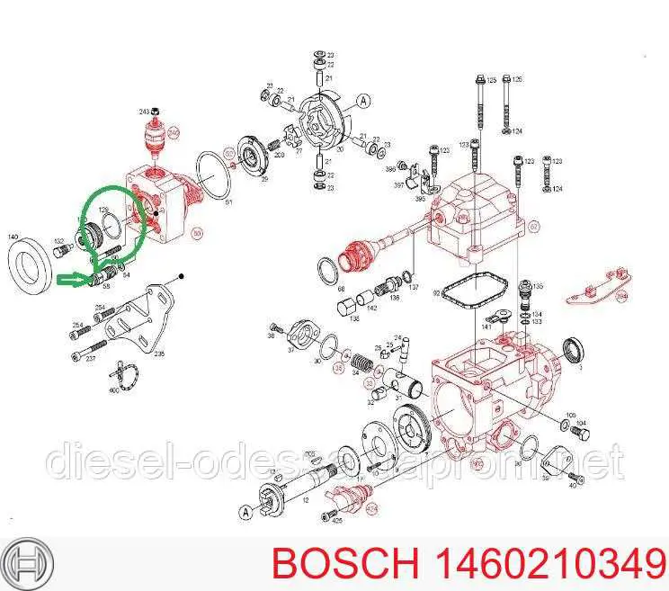 1460210349 Bosch Retén de la bomba de inyección