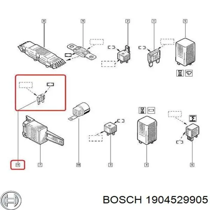Fusibles 7700410574 Renault (RVI)