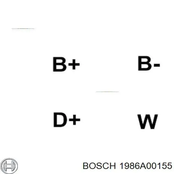 1986A00155 Bosch alternador