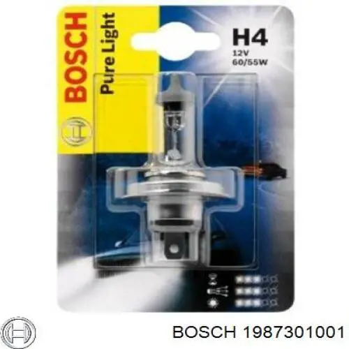 1987301001 Bosch bombilla halógena