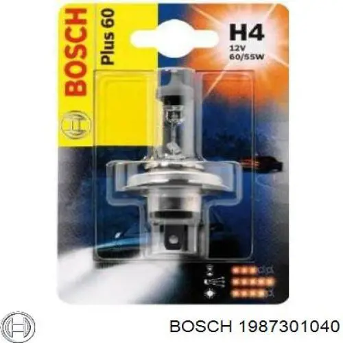 1 987 301 040 Bosch bombilla halógena