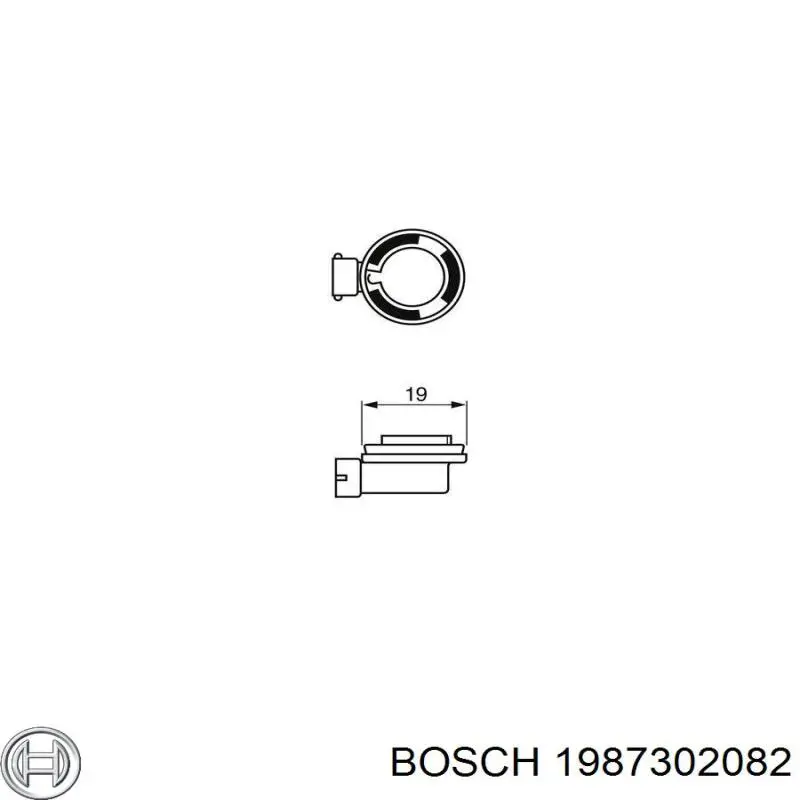 1987302082 Bosch bombilla halógena