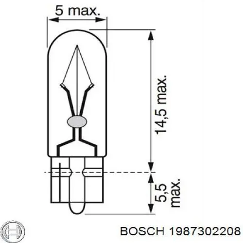 Comprar 1987302208 Bosch Lámpara del tablero de instrumentos