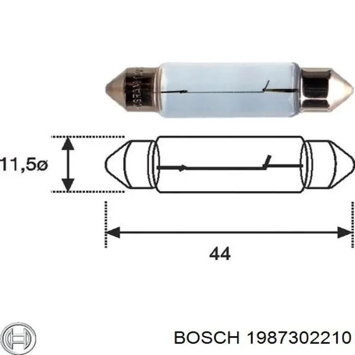 Comprar 1987302210 Bosch Lámpara de luz interior de cabina