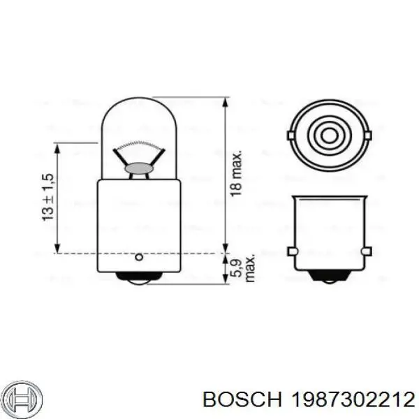 1987302212 Bosch Bombilla de cruce