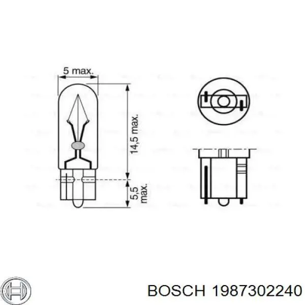 1 987 302 240 Bosch bombilla
