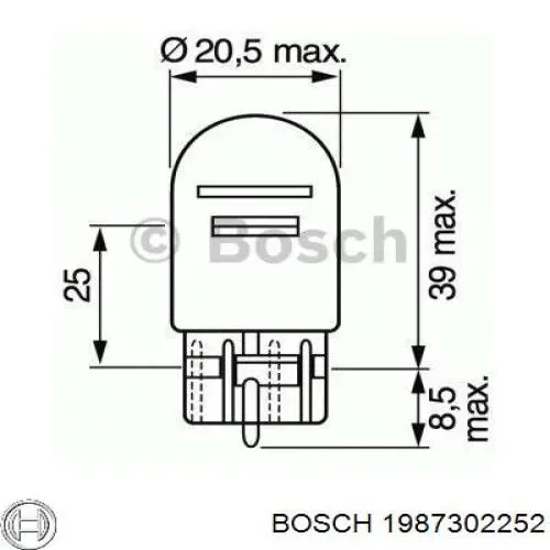 Bombilla de faro Bosch 1987302252 precio, desde 2,33 EUR
