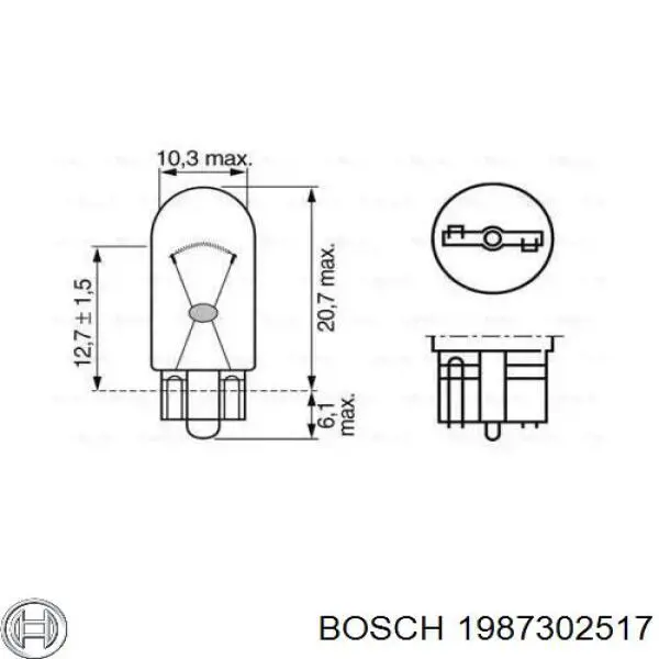 1987302517 Bosch bombilla