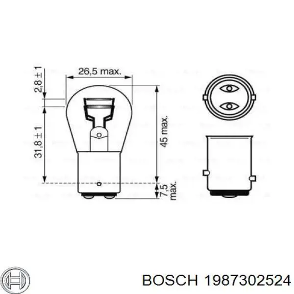 Bombilla BOSCH 1987302524