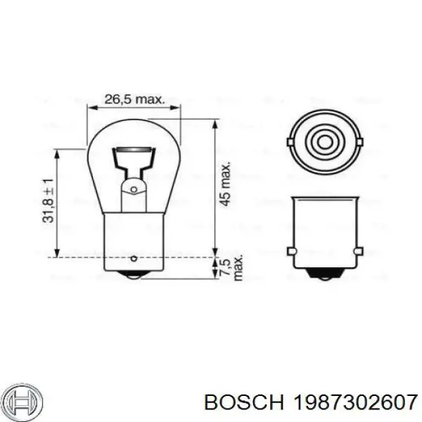 1987302607 Bosch bombilla