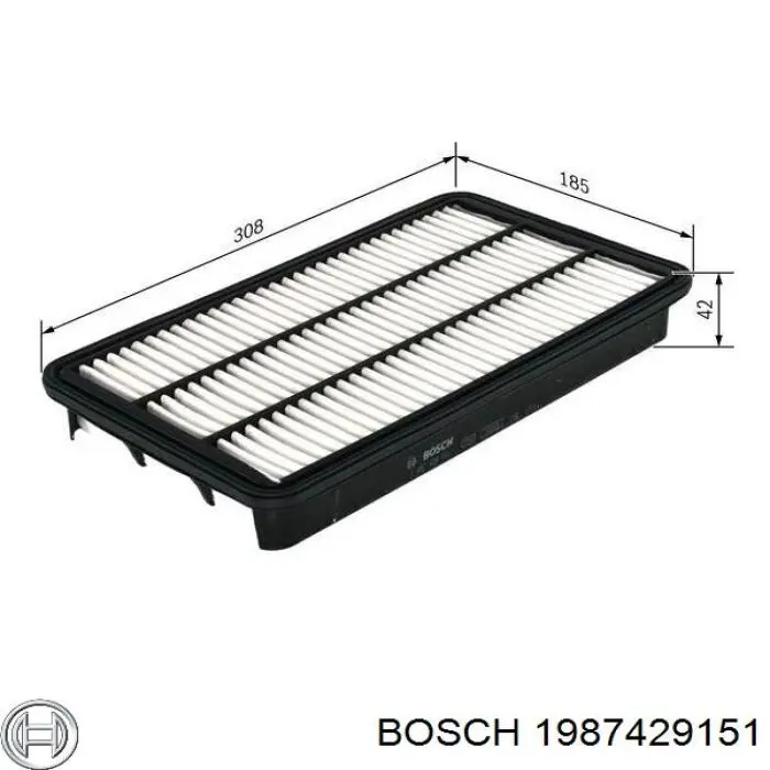 1987429151 Bosch filtro de aire