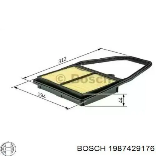 1987429176 Bosch filtro de aire