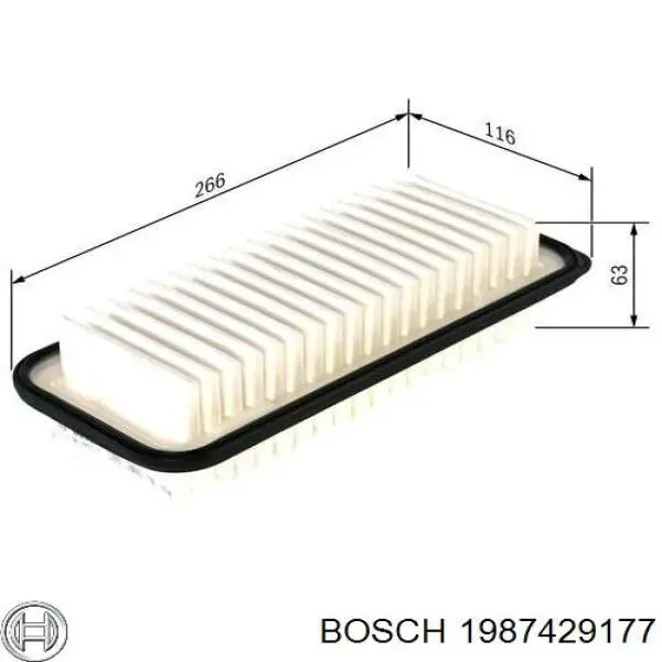 1987429177 Bosch filtro de aire