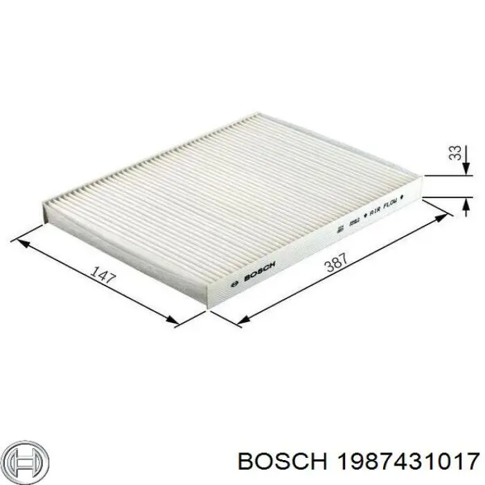 1987431017 Bosch filtro habitáculo