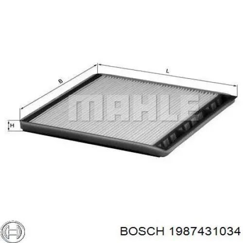 1987431034 Bosch filtro de habitáculo