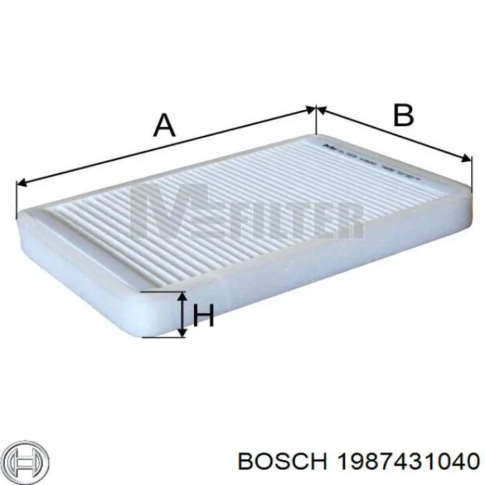 1987431040 Bosch filtro habitáculo