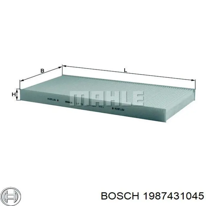 1987431045 Bosch filtro de habitáculo