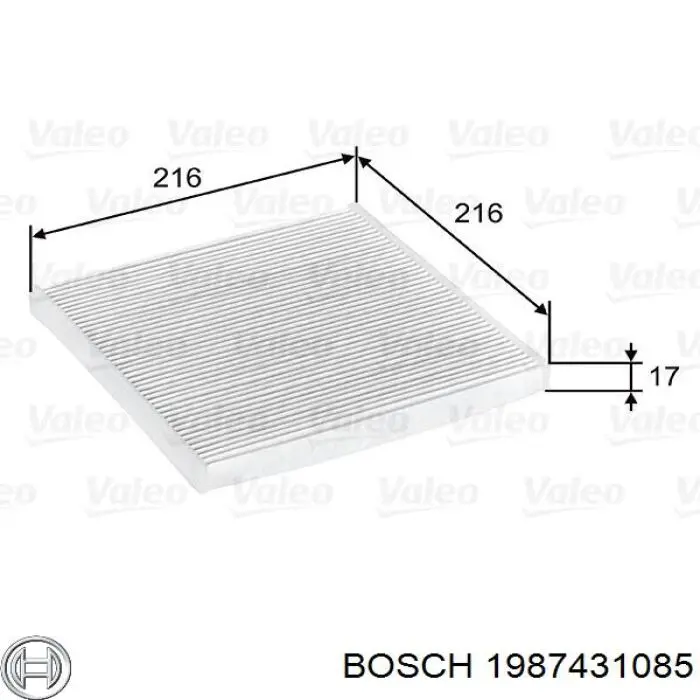 Comprar Filtro de habitáculo Mitsubishi Galant IX DJ, DM