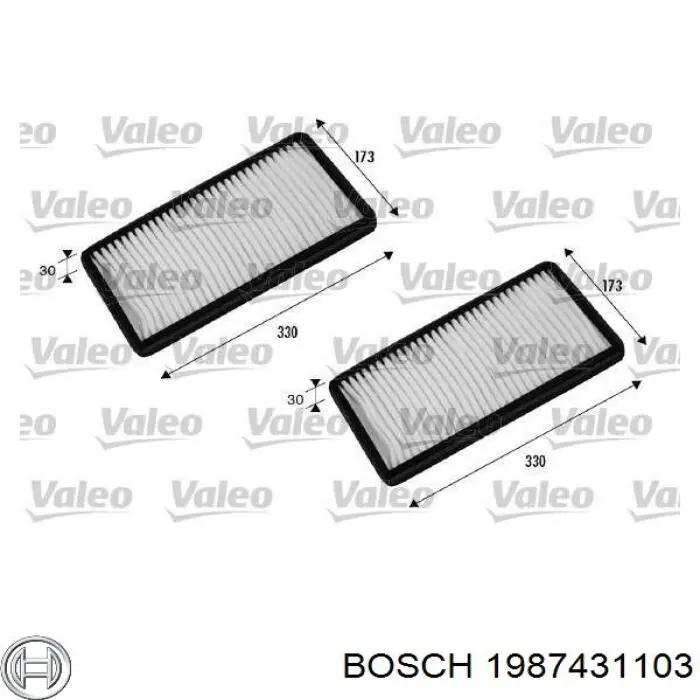1987431103 Bosch filtro habitáculo