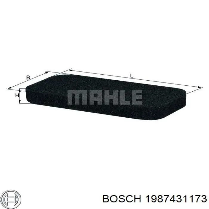 1987431173 Bosch filtro habitáculo