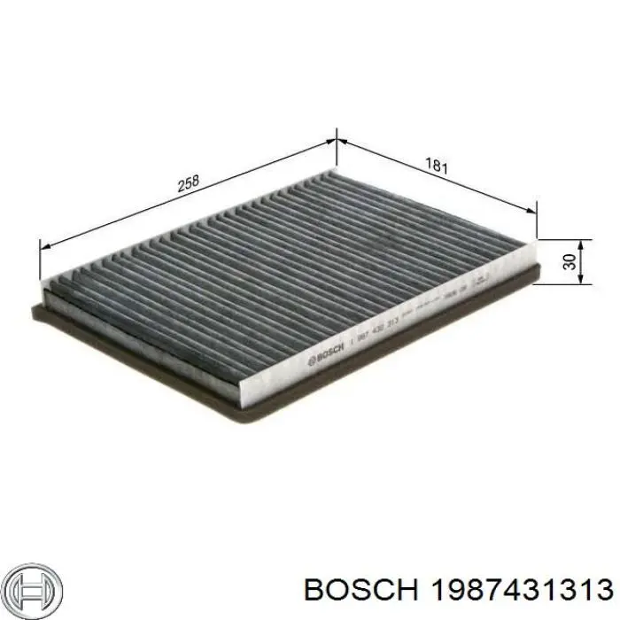 1987431313 Bosch filtro habitáculo