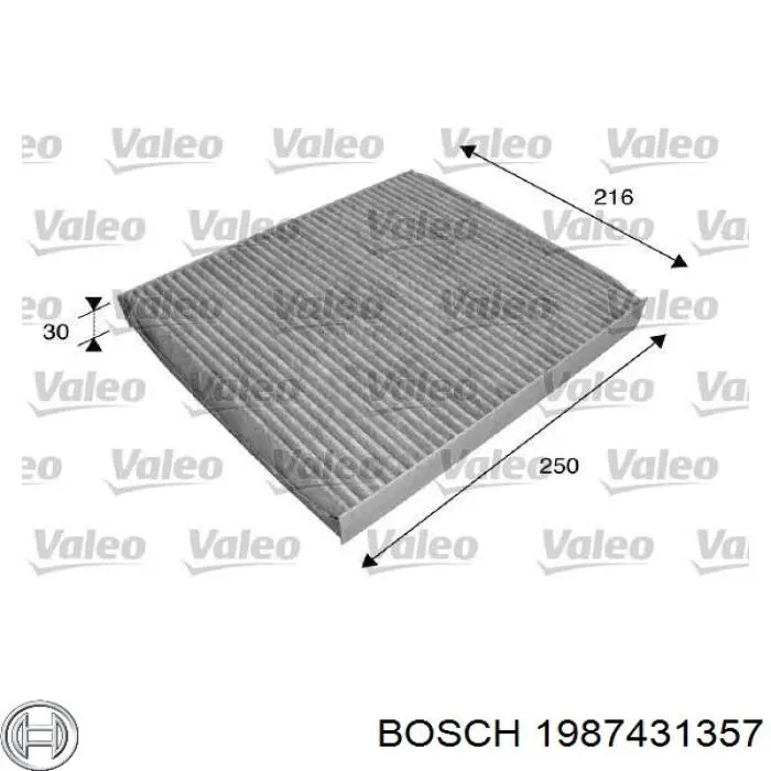 1987431357 Bosch filtro habitáculo