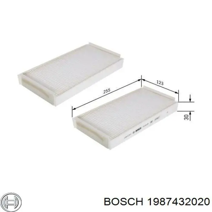 Filtro de habitáculo 1987432020 Bosch