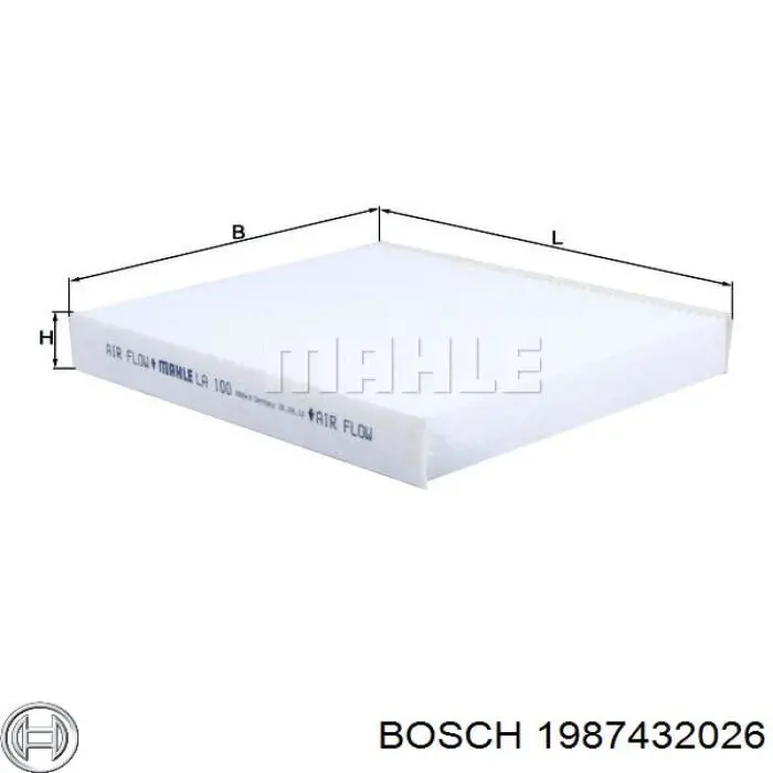 Filtro de habitáculo 1987432026 Bosch