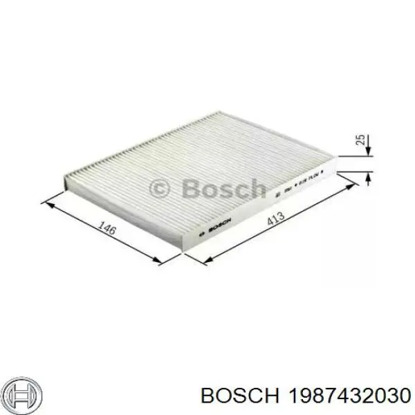 1987432030 Bosch filtro de habitáculo