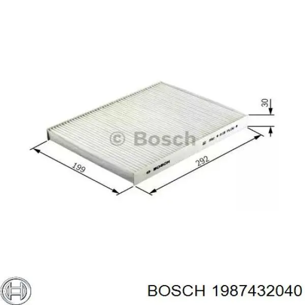 Comprar 1987432040 Bosch Filtro de aire del habitáculo